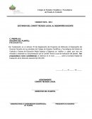 DICTAMEN DEL COMITÉ TÉCNICO LOCAL AL DESEMPEÑO DOCENTE