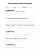 HISTORIA CLÍNICA DEL DESARROLLO Y DEL APRENDIZAJE