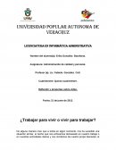 ¿Trabajar para vivir o vivir para trabajar?