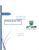 Check-List De Seguridad de Lógica y Física