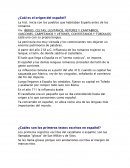 ¿Cuál es el origen del español?