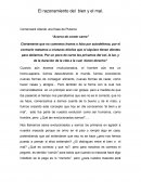 El razonamiento del bien y el mal. Comenzaré citando una frase de Plutarco “Acerca de comer carne”