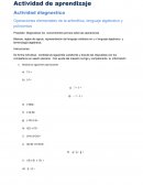 Actividad de aprendizaje Actividad diagnostica