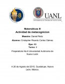 Matemáticas lll Actividad de metacognicion