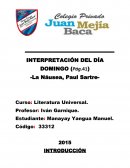 Interpretación de ''La Nausea''