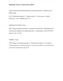 ASOCIACION MULTIDICIPLINARIA DE INVESTIGACION Y DOCENCIA EN POBLACION. Página 1