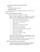 Secuencia de realizacion de AMEF