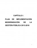 PLAN DE IMPLEMENTACIÓN MODERNIZACIÓN DE LA GESTIÓN PÚBLICA