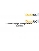 Guía de apoyo para primeros auxilios