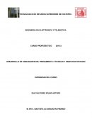 DESARROLLO DE HABILIDADES DEL PENSAMIENTO / TECNICAS Y HABITOS DE ESTUDIO