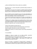 Cómo contribuir para evitar la idea de la guerra?