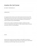 Analisis De Call Center