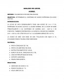 ANALISIS DE LECHE ACIDEZ