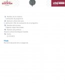 Elaboracion de programa educativo