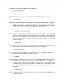 Estructuras temáticas básicas según línea de investigación