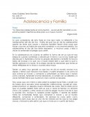 Tema: Adolescencia y Familia