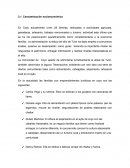 Caracterización socioeconómica de zona el Coyo