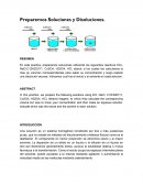 Preparemos Soluciones y Disoluciones