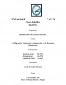 La Migración: Emigración e Inmigración en la República Dominicana