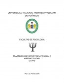TRASTORNO DE DEFICIT DE ATENCIÓN E HIPERACTIVIDAD (TDAH)