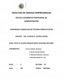 VISITA AL MUSEO ARQUEOLOGICO NACIONAL BRUNING