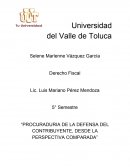 PROCURADURIA DE LA DEFENSA DEL CONTRIBUYENTE, DESDE LA PERSPECTIVA COMPARADA”