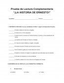 Prueba de Lectura Complementaria “¡LA HISTORIA DE ERNESTO!”