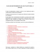 PLAN DE MANTENIMIENTO DE UNA PLANTA REAL O VIRTUAL