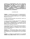 Formato de modelo de contrato de arrendamiento