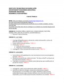 DESARROLLO SUSTENTABLE - PLAN DE TRABAJO