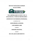 EN LA EMPRESA BEER FACTORY® CON LA APLICACIÓN DE LA TEORÍA DE RESTRICCIONES