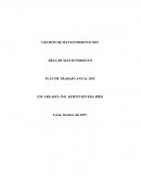 Plan de trabajo del Frigorífico San Pedro