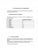 Resumen general de todos los componentes de la empresa INBOUTEX SAS