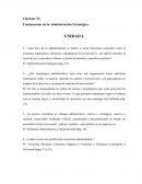 Fundamentos de la administración estratégica