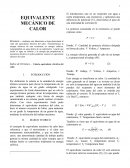 EQUIVALENTE MECÁNICO DE CALOR