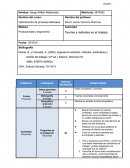 Redacta con tus propias palabras el concepto de diseño del proceso