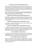 PORCENTAJE DE MUJERES ECONOMICAMENTE ACTIVAS.