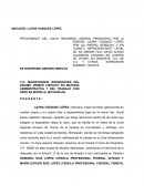 PROVENIENTE DEL JUICIO ORDINARIO LABORAL PROMOVIDO POR LA SEÑORA LAURA VAZQUEZ LÓPEZ POR SU PROPIO DERECHO Y EN CUANTO REPRESENTANTE LEGAL DE SU MENOR HIJO DAVID ALEXIS CLADERÓN VAZQUEZ EN CONTRA DE AFORE XXI BANORTE