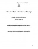 Influencia de Platón en la historia y la Psicología.