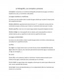La hidrografía, sus conceptos y procesos