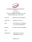 Matemáticas en la carrera de Licenciado en Derecho.