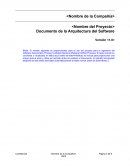 Documento de la Arquitectura del Software