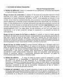 FACTORES DE RIESGO FINANCIERO
