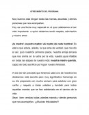 Ofrecimiento del programa de 10 de Mayo