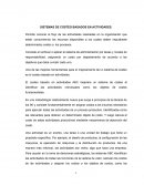 SISTEMAS DE COSTEO BASADOS EN ACTIVIDADES