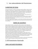 Precursoras del feminismo