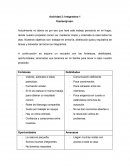 Trabajo en equipo: Fortalezas, debilidades, oportunidades, amenazas en mi familia