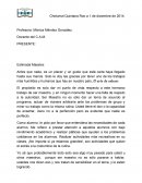Modelo de carta a un maestro