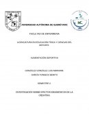 Investigación sobre efectos ergogénicos de la creatina.