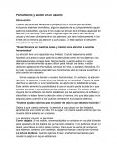 Pensamiento y acción en un usuario